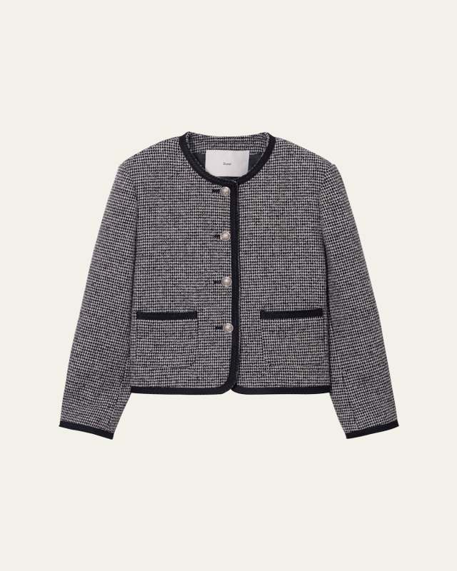 Classic Bouclé Tweed Jacket